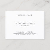 Moderne, elegante esthetische, eenvoudige vormgevi visitekaartje (Achterkant)