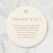 Moderne elegante Eucalyptus Ampersand bruiloft Bedankjes Labels (Achterkant)