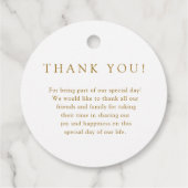 Moderne elegante Eucalyptus Ampersand bruiloft Bedankjes Labels (Achterkant)