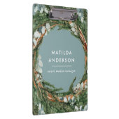 Moderne elegante eucalyptus botanische krans klembord (Rechts)