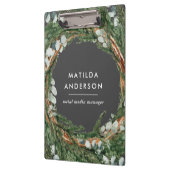 Moderne elegante eucalyptus botanische krans klembord (Links)