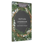 Moderne elegante eucalyptus botanische krans klembord (Rechts)