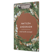 Moderne elegante eucalyptus botanische krans klembord (Links)