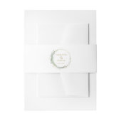 Moderne, elegante eucalyptusbruiloft uitnodigingen wikkel (Voorkant Voorbeeld)