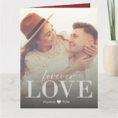 Moderne Elegante Euwige Liefde Foto Valentijnkaart Kaart (Voorkant)
