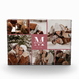 Moderne Elegante Familie Fotocollage Keepsake Fotoblokken