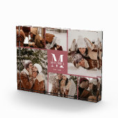 Moderne Elegante Familie Fotocollage Keepsake Fotoblokken (Rechts)