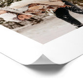 Moderne Elegante Familie Fotocollage Witte Keepsak Poster (Hoek)