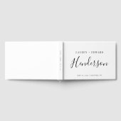 Moderne Elegante Familiennaam Trouwen Gastenboek (Volledig)