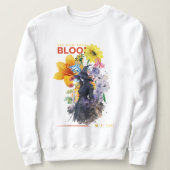 Moderne elegante fantasie illustratie Y2k Wich Wit Trui (Design voorkant)