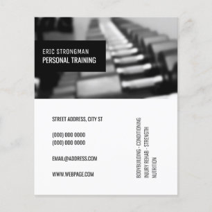 Moderne elegante fitnessruimte geïnspireerd door g flyer