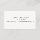 Moderne elegante Folie penseelstreek, glitter lips Visitekaartje (Achterkant)