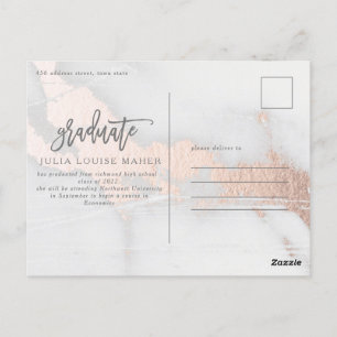 moderne, elegante foto afstuderen briefkaart