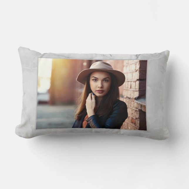 moderne, elegante foto afstuderen kussen (Voorkant)