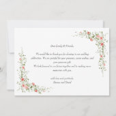 Moderne Elegante Foto Beste Dag Ooit Trouwen Bedankkaart (Achterkant)