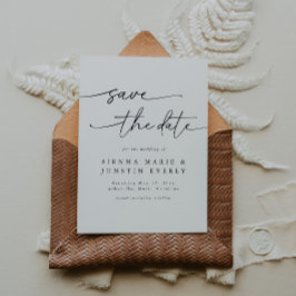 Moderne elegante foto Bewaar de datum Kaart