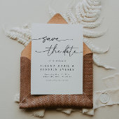 Moderne elegante foto Bewaar de datum Kaart