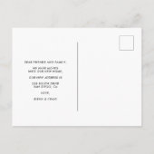 Moderne, elegante foto bewegende aankondiging briefkaart (Achterkant)