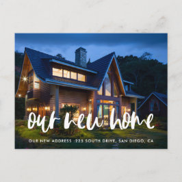 Moderne, elegante foto bewegende aankondiging briefkaart