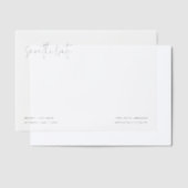 Moderne Elegante Foto Bruiloft Bewaar de Datum Vellum Uitnodigingen (Offset)