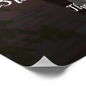 Moderne elegante foto bruiloft welkomstbord poster (Hoek)