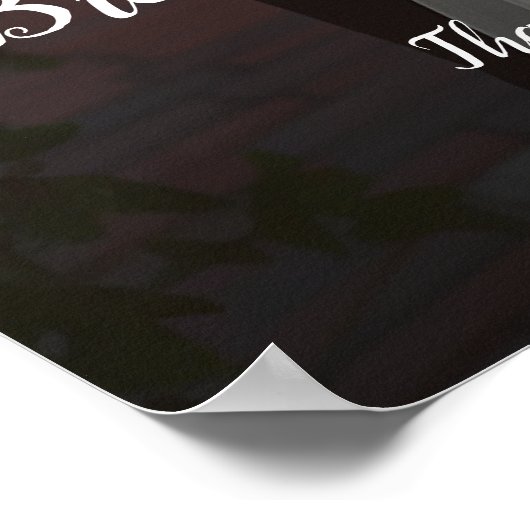 Moderne elegante foto bruiloft welkomstbord poster (Hoek)