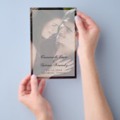 Moderne Elegante Foto Budget Huwelijksprogramma (Hand)