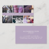 Moderne, elegante foto-collage trouwfotografie visitekaartje (Voorkant / Achterkant)