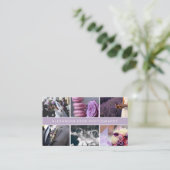 Moderne, elegante foto-collage trouwfotografie visitekaartje (Staand voorkant)