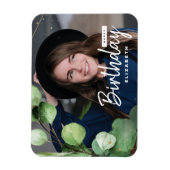 Moderne Elegante Foto Eucalyptus Verjaardagscadeau Magneet (Verticaal)