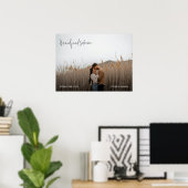 Moderne Elegante Foto Huwelijksbord Poster (Thuiskantoor)