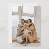 Moderne Elegante Foto Kerstvakantie Kaart (Achterkant)