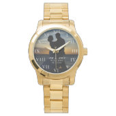 Moderne Elegante Foto Nieuw Huwelijk Huwelijk Horloge (Voorkant)