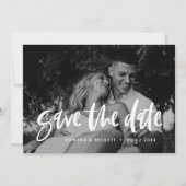 Moderne elegante foto Save the Date Aankondiging (Voorkant)