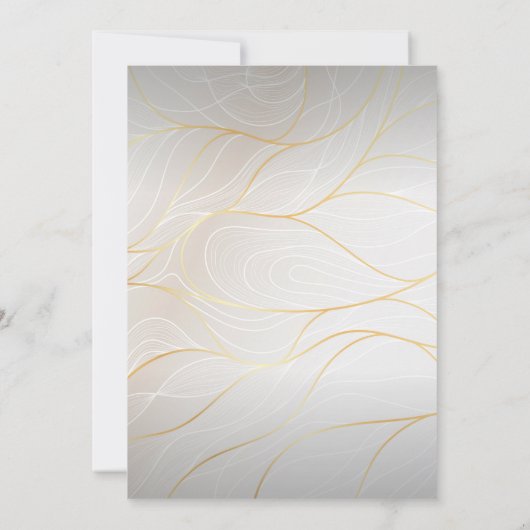 Moderne Elegante Foto Sla de Datum Goud Script Kaart (Achterkant)