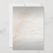 Moderne Elegante Foto Sla de Datum Goud Script Kaart (Achterkant)