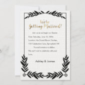 Moderne Elegante Foto Sla de Datum Goud Script Kaart (Achterkant)