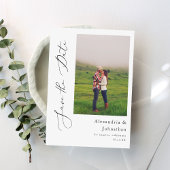 Moderne Elegante Foto Sla de Datum Uitnodiging