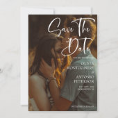 Moderne elegante foto slaat de datum op kaart (Voorkant)