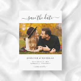 Moderne elegante foto slaat de datum op save the date