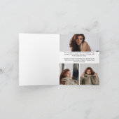 Moderne Elegante Foto-Typografie Script Grad Vouw Aankondiging (Binnen)