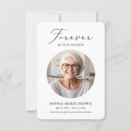 Moderne Elegante Foto Verdieping Sympathie Begrafe Bedankkaart