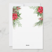 Moderne elegante foto Vrolijk Kerstfeest Feestdagenkaart (Achterkant)