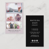 Moderne, elegante fotocollage fotograaf visitekaartje (Voorkant / Achterkant)