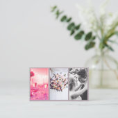 Moderne, elegante fotocollage fotograaf visitekaartje (Staand voorkant)