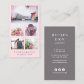 Moderne, elegante fotocollage fotograaf visitekaartje (Voorkant / Achterkant)