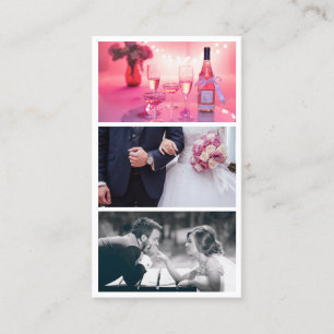 Moderne, elegante fotocollage fotograaf visitekaartje