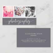 Moderne, elegante fotocollage visitekaartje (Voorkant / Achterkant)