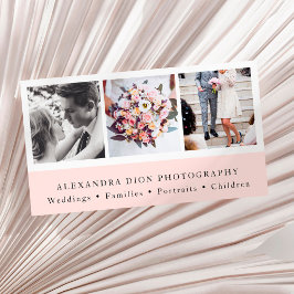 Moderne, elegante fotocollage visitekaartje