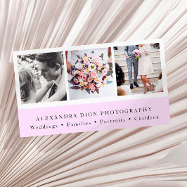 Moderne, elegante fotocollage visitekaartje